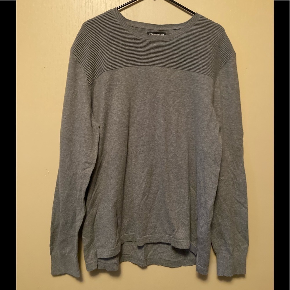 Kenneth Cole New York XL Gray Cashmere Blend Pullover Sweater